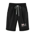 thumbnail image 2 of Tejiojio Women's Shorts Fashionable Printing Elastic Waist 5-inch Pants Cotton and Linen Drawstring 5-inch Clearance Womens Plus, 2 of 6