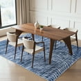 thumbnail image 6 of RUG ROBOT 5'x7' Abstract Area Rugs for Living Room, Non-Slip Washable Blue Bedroom Rug, Soft Modern Minimalist Wave Striped Throw Carpet for Dining Room Kitchen, Blue, 6 of 9