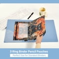 thumbnail image 5 of Wobogo Pumpkin Element Black Cat Pencil Pouch with 3 Ring Binder Holes Set of 2 for Learning Tools, 5 of 6