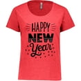 thumbnail image 3 of Inktastic Happy New Year in Hand Lettering Women's Plus Size T-Shirt, 3 of 5