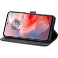 thumbnail image 3 of Case for Motorola Moto Edge 5G 2024 Wallet Case with Card Holder PU Leather Magnetic Closure with Kickstand Feature Shockproof Protective Phone Case for Moto Edge 5G 2024. Mandala Black, 3 of 7