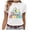 White, variant on Bibifish Womens Tees Autism Awareness Graphic Soft Cozy Regular Fit Crewneck Short-Sleeve Tees Summer Daily Party Stylish T-Shirts