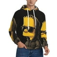 thumbnail image 2 of Simpsons Trendy Cartoon Men'S Fleece Hooded Hoodie, hoodies for women men with pockets,Fall Fashion 2025 Pullover Sweaters Winter Clothes, 2 of 9