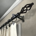 thumbnail image 2 of Archy 13/16" Bay Window curtain rod 20"-36", 38"-72" - Black,(ABay-41-2), 2 of 5