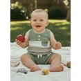 thumbnail image 5 of Loicainy Toddler Baby Boy Summer Vest Outfit 3 6 9 12 18 24 Months 2T 3T 4T Contrast Color Stripe Sleeveless Tank Tops and Shorts 2 Piece Clothes Set, 5 of 9