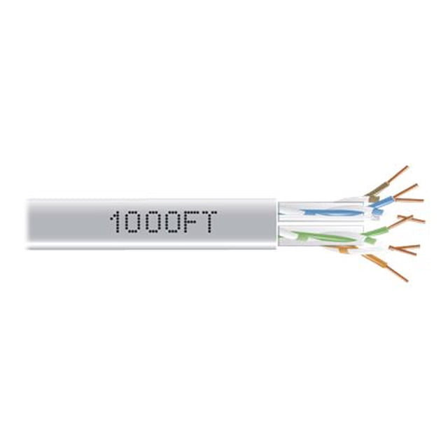 Black Box GigaTrue 550 - Bulk cable - 1000 ft - UTP - CAT 6 - solid - gray