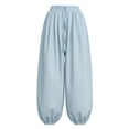 thumbnail image 2 of ATOGUTA Pants For Girls Elastic Waist Jogger Sweatpants Kids Teens Running Athletic Pants with Pockets Size 4T-15, Sky Blue, 2 of 5