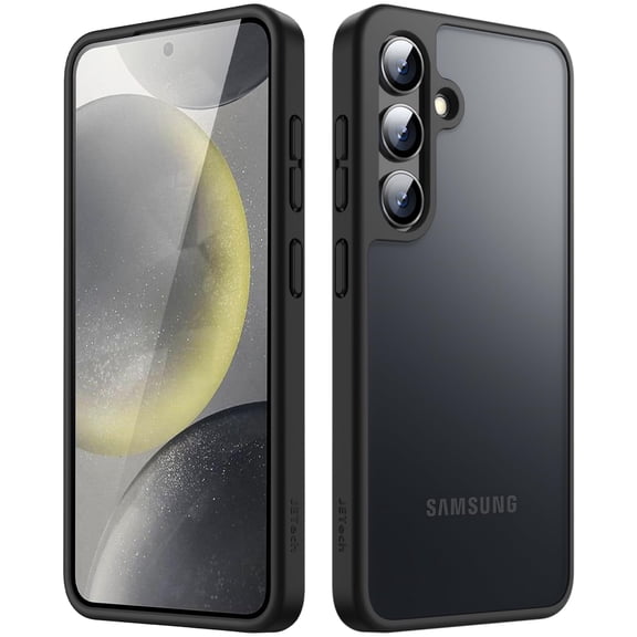 JETech Matte Case for Samsung Galaxy S24 / S24 Plus 5G, Frosted Translucent Back Protective Slim Phone Cover, Anti-Fingerprints (Black)