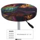 thumbnail image 4 of Balery Whimsical Dragon Color Cool Fundas de asiento para taburete de bar redondo de tela de terciopelo ajustables que protegen de arañazos y manchas para sillas de 14 a 17 pulgadas.-13 inch, 4 of 7