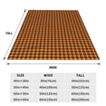 thumbnail image 3 of Pofeuu Black And Orange Houndstooth Print Ultra-Soft Micro Fleece Blanket,for Bed Or Sofa,All Season Throw Blankets Flannel Blanket-80"x60", 3 of 7