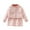 Pink-A, variant on FFENYAN Girls' Bow-Knit Long-Sleeve Crew Neck Cardigan and Wrap Skirt Two-Piece Set - Elegant Sweater Set for Girls - A Perfect Gift for Little Ladies for 2-10 Years