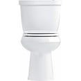 thumbnail image 2 of KOHLER K-4639-0 Toilet Seat, With Cover, Plastic, Round, White, 2 of 11