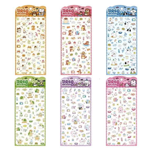HannLk 3D Puffier Sticker Sheets Adorable Small Sticker for Kid and Tiny Sticker