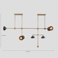 thumbnail image 4 of Stilnovo Style Seven Lights Shade Sputnik Chandelier Light Fixture Brass Chandelier, 4 of 7