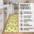 thumbnail image 5 of Lemon Kitchen Mats Cushioned Anti Fatigue 2 Piece Set, Memory Foam Kitchen Mat Set of 2, Farmhouse Kitchen Runner Rug and Waterproof Kitchen Mat for Home Kitchen Decor or Office 17"x30"+17"x47", 5 of 6