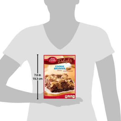 Betty Crocker Delights Dessert Bar Mix Supreme Cookie Brownie, 19.5 oz
