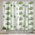 thumbnail image 2 of Ambesonne Green Leaves Valance & Curtain, Olive Tree Branch Art, 55"x36", Champagne Dark Khaki, 2 of 7