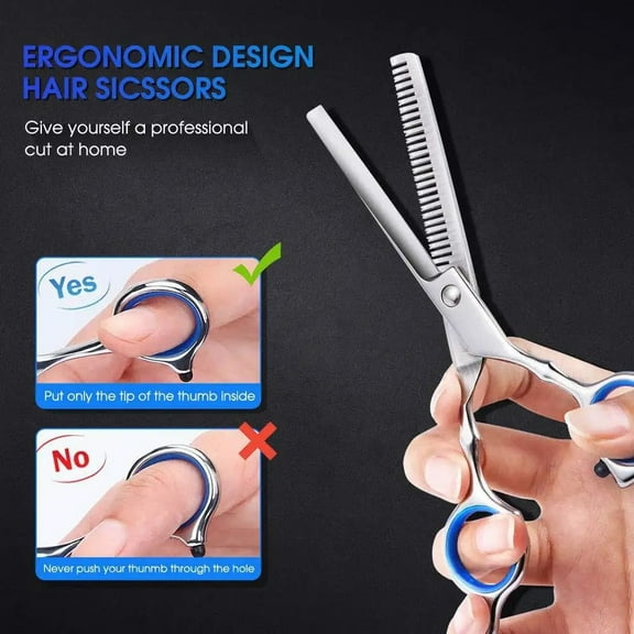 Hair Stylist Scissors 6 inch. Professional Hair cutting and Thinning Barber Scissors.