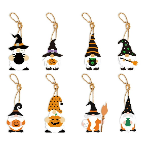 Hobeauty Halloween Tree Decorations Halloween Ornament Gift Set 8 Spooky Hanging Ornaments for Indoor/outdoor Decor amp Gifts