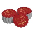 thumbnail image 1 of Inkdotpot Pack Of 50 Real Gold Foil Paper Tags Kiss The Miss Goodbye Bridal Shower Favor Hang Tags, 1 of 6