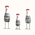 thumbnail image 3 of 3 Piezas de Adorno de Pollo Pintado A Mano, Estatuilla de Pollo de Madera, Regalos de Gallo, 3 of 5