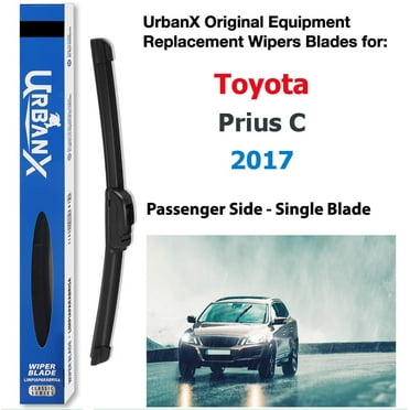 UrbanX 2-IN-1 All Seasons Water Repellency Original Equipment Replacement Wiper Blades For 2017 Toyota Prius C 14" Passenger Side