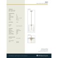 thumbnail image 4 of Millennium Lighting  Ashli 1 Light Pendant with Clear Honeycomb Glass Shades Modern Gold, 4 of 5
