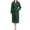Green, variant on Womens Waffle Robe Lightweight Cotton Blend Bathrobe, White, L/XL