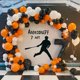 thumbnail image 5 of Kit de arco con forma de globo Paeyeq naranja/negro, 113 piezas, para decoración de fiestas, 5 of 9