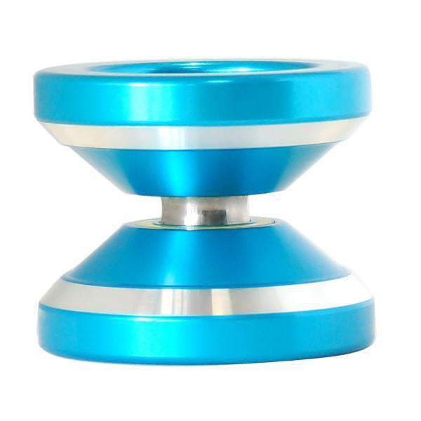 2x N8 Aleación Bearing String Trick Toys Blue Yotijar Juguete de bola de yoyo de aleación de aluminio