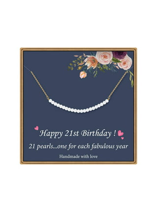 Anavia 17th Birthday Gifts for Girls, 925 Sterling Silver 17 Beads Necklace Gift for 17 Year Old Girl, 17th Birthday Gift Ideas for Daughter, Women's