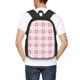 thumbnail image 4 of Balery Plaid Heart Mochila para hombre y mujer - Tela Oxford 600D resistente - Gran capacidad, resistente al agua, ideal para la escuela, viajes y senderismo, 4 of 6