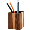 thumbnail image 1 of Natural Wood Desktop Pen Holder Pencil Organizer Simple Desktop Pencil Holder, 1 of 5