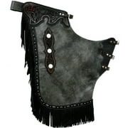 Saddle Barn Show Stopper Chink, Gunmetal, Small