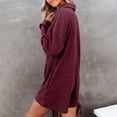thumbnail image 3 of 2DXuixsh Combinaisons pour Femmes Col en V Manches Longues Combishort Mode Chandail-Over Taille Haute Rouge Taille P, 3 of 7