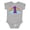 AC-Heather Grey, variant on Inktastic 1st Birthday Rainbow Girls Baby Bodysuit
