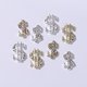 thumbnail image 3 of Joyas para decoración de uñas Símbolo de dólar dorado y plateado Símbolo de moneda Entrada de uñas Lujo Flash Diamante Adornos de diamantes tridimensionales, 3 of 5