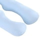 thumbnail image 5 of Almohada de embarazo, almohada de maternidad, soporte para dormir para piernas, espalda, cuello, hombros y abdomen para embarazadas, color azul, 5 of 8