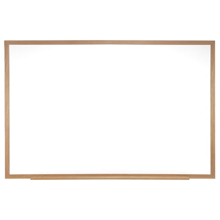 Ghent 48.5" x 72.5" Wood Frame Ceramic Magnetic Whiteboard