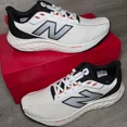 thumbnail image 1 of New Balance Men's Fresh Foam Arishi v4 Running Shoes Size 9.5 White Black Mesh, 1 of 6