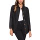 thumbnail image 1 of CHAQUETA DE JEAN PARA MUJER INSPIRE CHIC, MANGAS LARGAS, CINTURÓN AJUSTABLE, BOTONES, CASUAL, DENIM, TALLA XS, NEGRO, 1 of 5