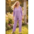 thumbnail image 5 of Catherines Women's Plus Size Petite Beaded 3-Piece Cardigan Pant Suit, 5 of 6