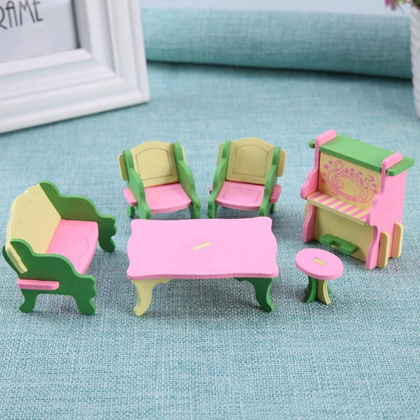 Juego de Muebles de Simulación Wdftyju Casa de Muñecas Miniatura