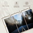 thumbnail image 6 of Elephant Stock Crater Lake Road Wall Art - Horizontal Multi Panel Canvas - Living Room Wall Decor - Transportation Multi Panel - Black And Blue Decor - 65" x 42", 6 of 8