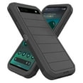 thumbnail image 3 of Asuwish Compatible with Google Pixel 6A 5G 2022 Phone Case Hybrid Rugged Shockproof Hard Protective Drop Proof Full Body Heavy Duty Mobile Cell Cover for Pixel6A A6 Women Men Black, 3 of 7