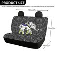 thumbnail image 4 of FUIALDOLG Mandala Elephant Rear Bench Seat Covers for SUV, 2 Piece Non Slip Car Rear Seat Covers Easy to Install Durable Back Seat Covers, 4 of 4