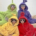 thumbnail image 1 of Teletubbies Costumes Disi Onesies Lala Cosplay Pajamas Adult Pyjamas Animal Sleepwear, 1 of 5