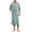 Green, variant on Men’s and Big Summer Cotton Bathrobe Lightweight & Breathable Short Sleeve Modal Kimono Robe with Pockets and Belt Size L-4XL Gray