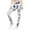 White, variant on Women's Tie Dye Printed Activewear Leggings - Sunny Haze, S