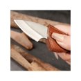 thumbnail image 2 of 1pc Mini Stainless Steel Pocket Knife, Portable Wooden Fish Knife, Imitation Wood Grain Pocket Knife, Outdoor Portable Short Knife, Kitchen Fruit Knif, 2 of 5
